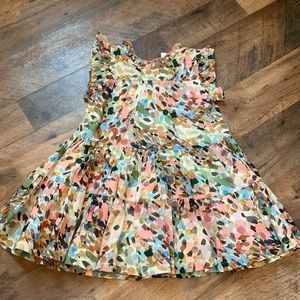 Pink chicken colorful dotted dress!